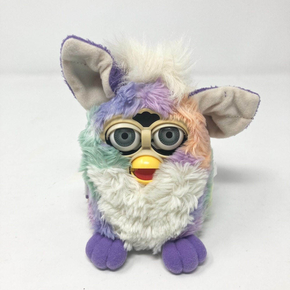 Vintage Furby Tiger Electronics Tie-Dye Rare Pastel s 70-800 Parts Only 1999